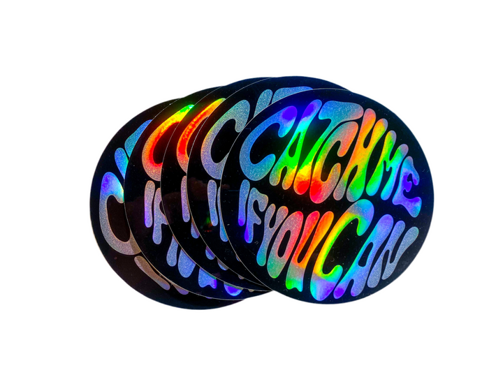 „Catch me“ Holo Sticker - Dekor Qualität
