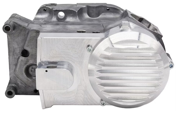 FP CNC Alu Lichtmaschinen Seitendeckel Kettenschlauch/Tachoantrieb Alu Natur für MX Bowdenzug -  FP-Tuning 1828