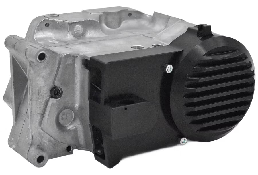 FP CNC Alu Lichtmaschinen Seitendeckel Kettenschlauch/Tachoantrieb schwarz für MX Bowdenzug -  FP-Tuning 1829