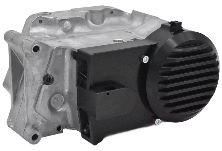 FP CNC Alu Lichtmaschinen Seitendeckel Kettenschlauch/Tachoantrieb schwarz für MX Bowdenzug -  FP-Tuning 1829