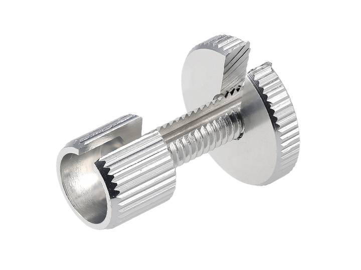 Einstellschraube Alu Natur eloxiert, für Bowdenzug, M6 x 22, geschlitzt - Simson S51, S50, SR50, Schwalbe KR51, SR4