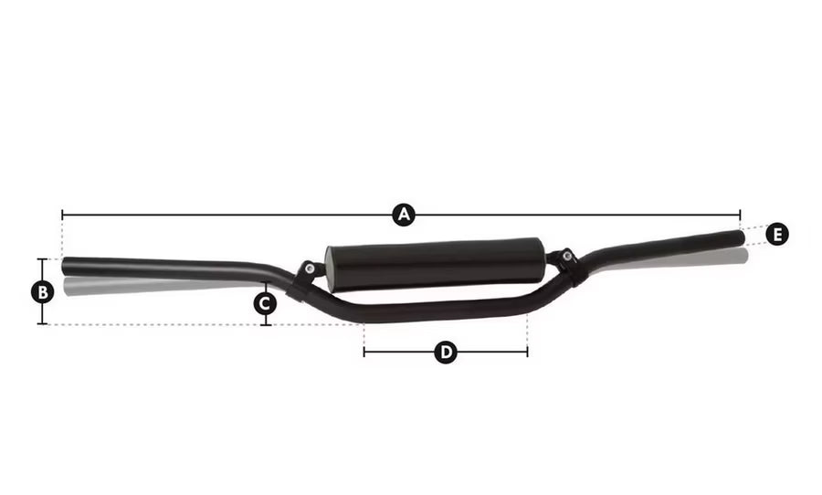 ProTaper Aluminium Lenker schwarz elox. mittlere Variante - FP-Tuning 9001