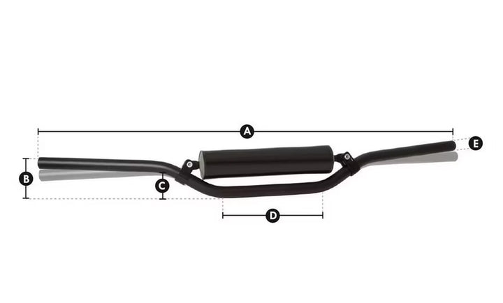 ProTaper Aluminium Lenker schwarz elox. mittlere Variante - FP-Tuning 9001
