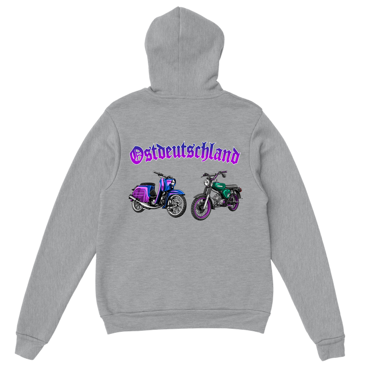 Simson Hoodie Ostdeutschland grau