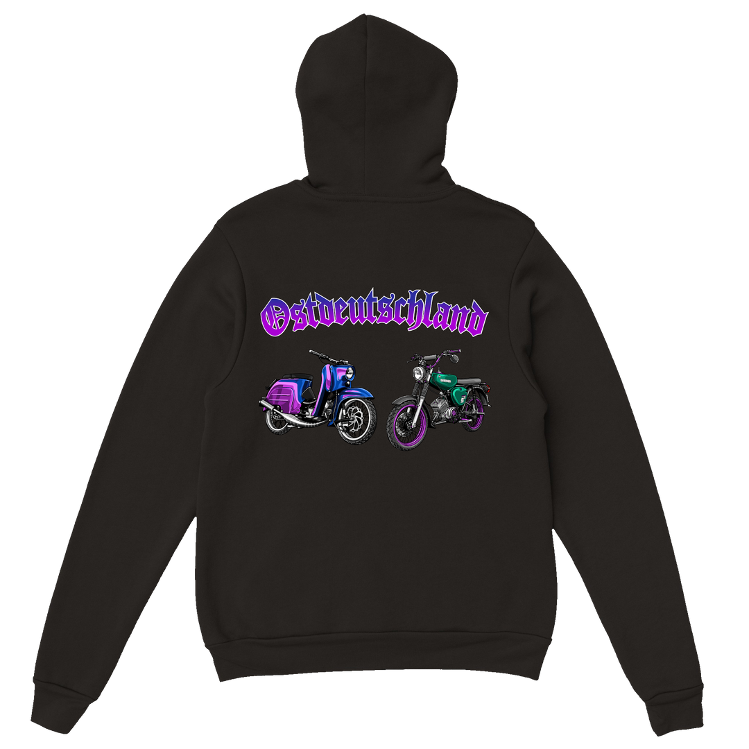 Simson Hoodie Ostdeutschland schwarz