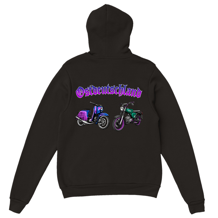 Simson Hoodie Ostdeutschland schwarz