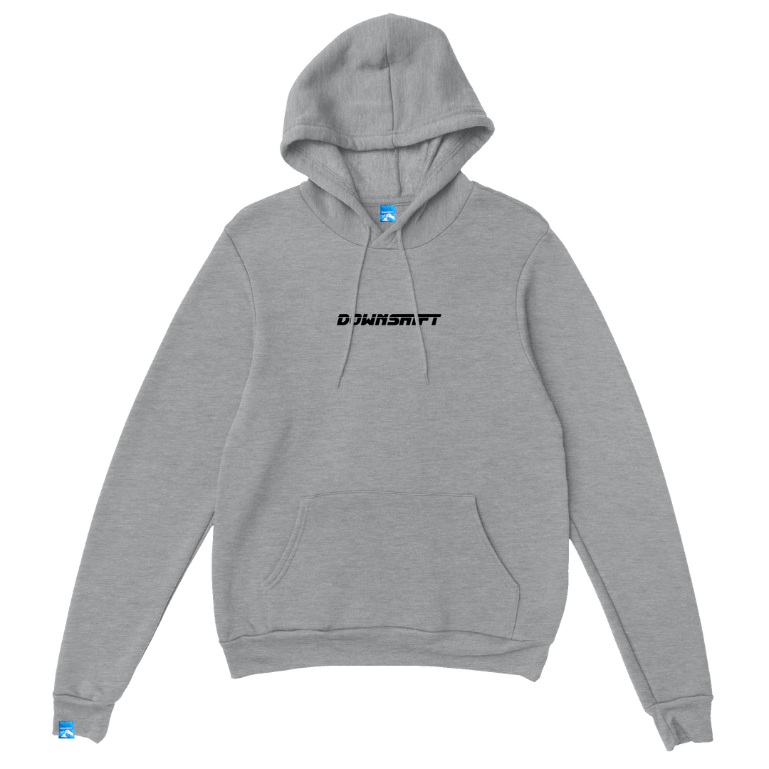 Simson Hoodie grau Lorbeerkranz Print Rückenansicht
