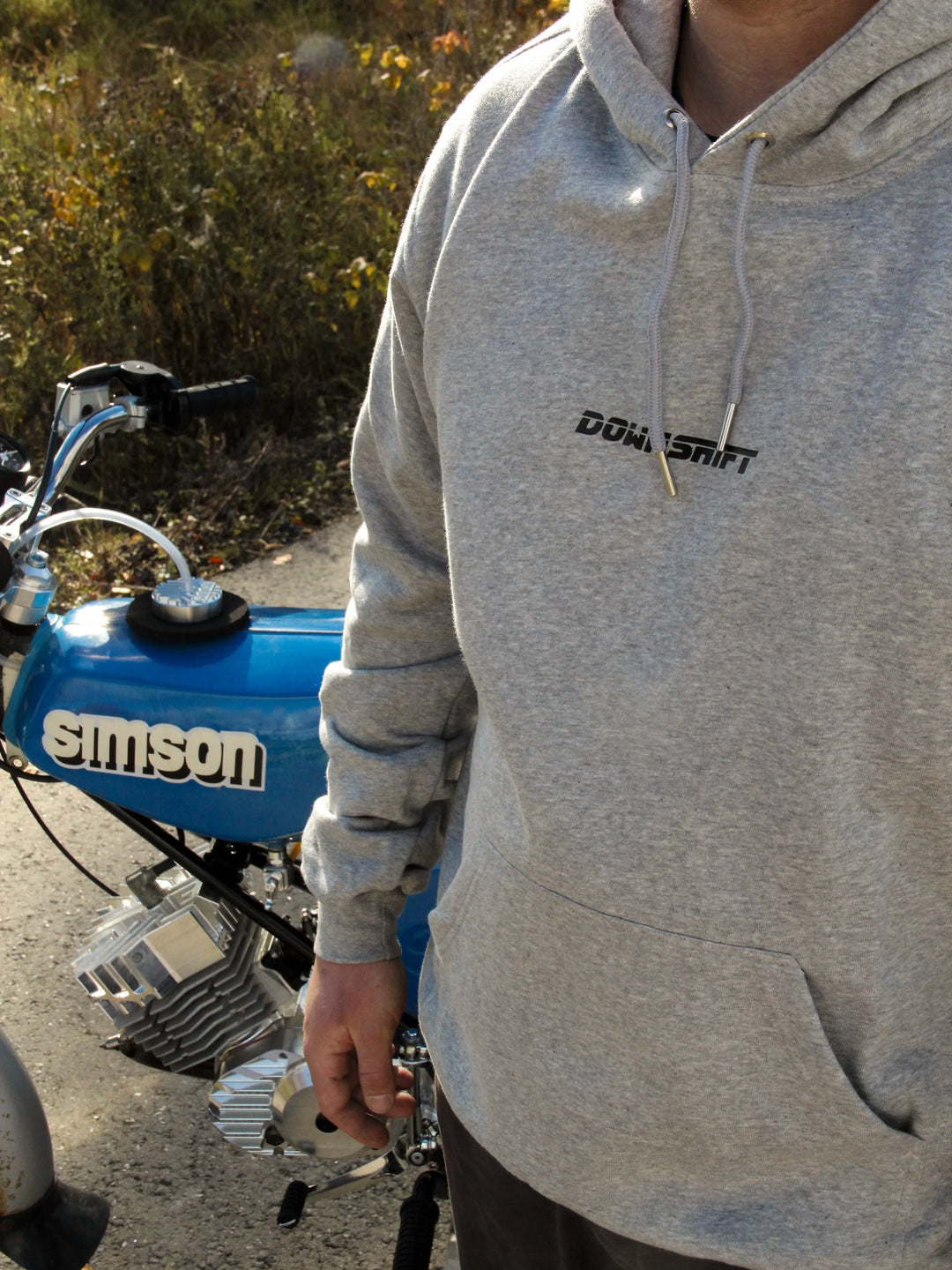 Simson Hoodie grau S51