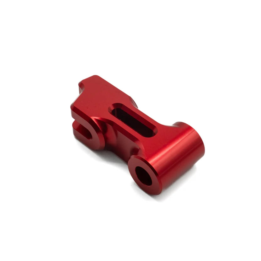 CNC-Bremsknochen für Simson in Rot eloxiert