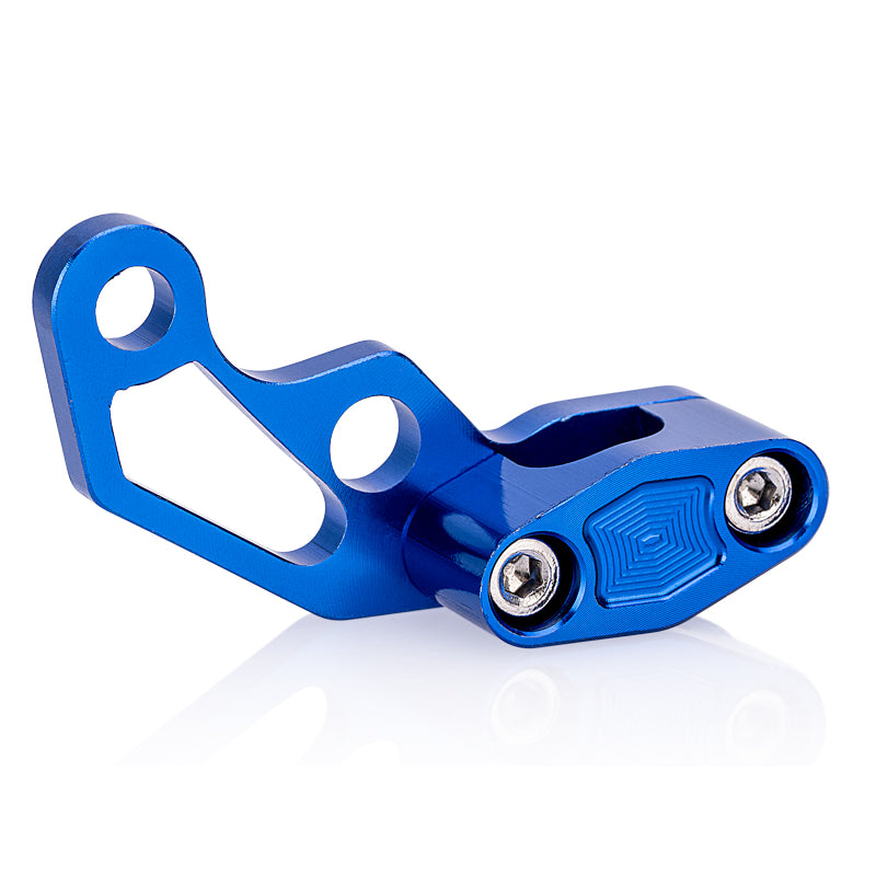 CNC Halter für Bremsleitung & Bowdenzug – Simson S50 & S51, Alu eloxiert