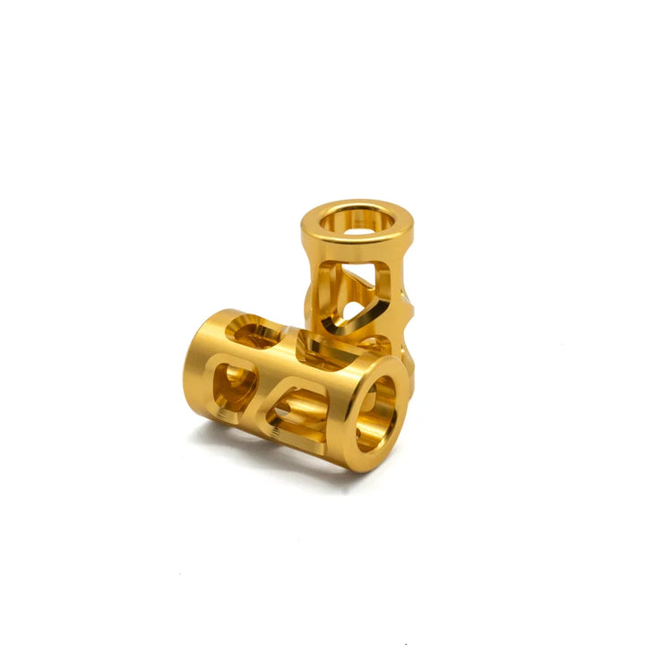 CNC-Sturzpads hinten für Simson in Gold eloxiert, Paar