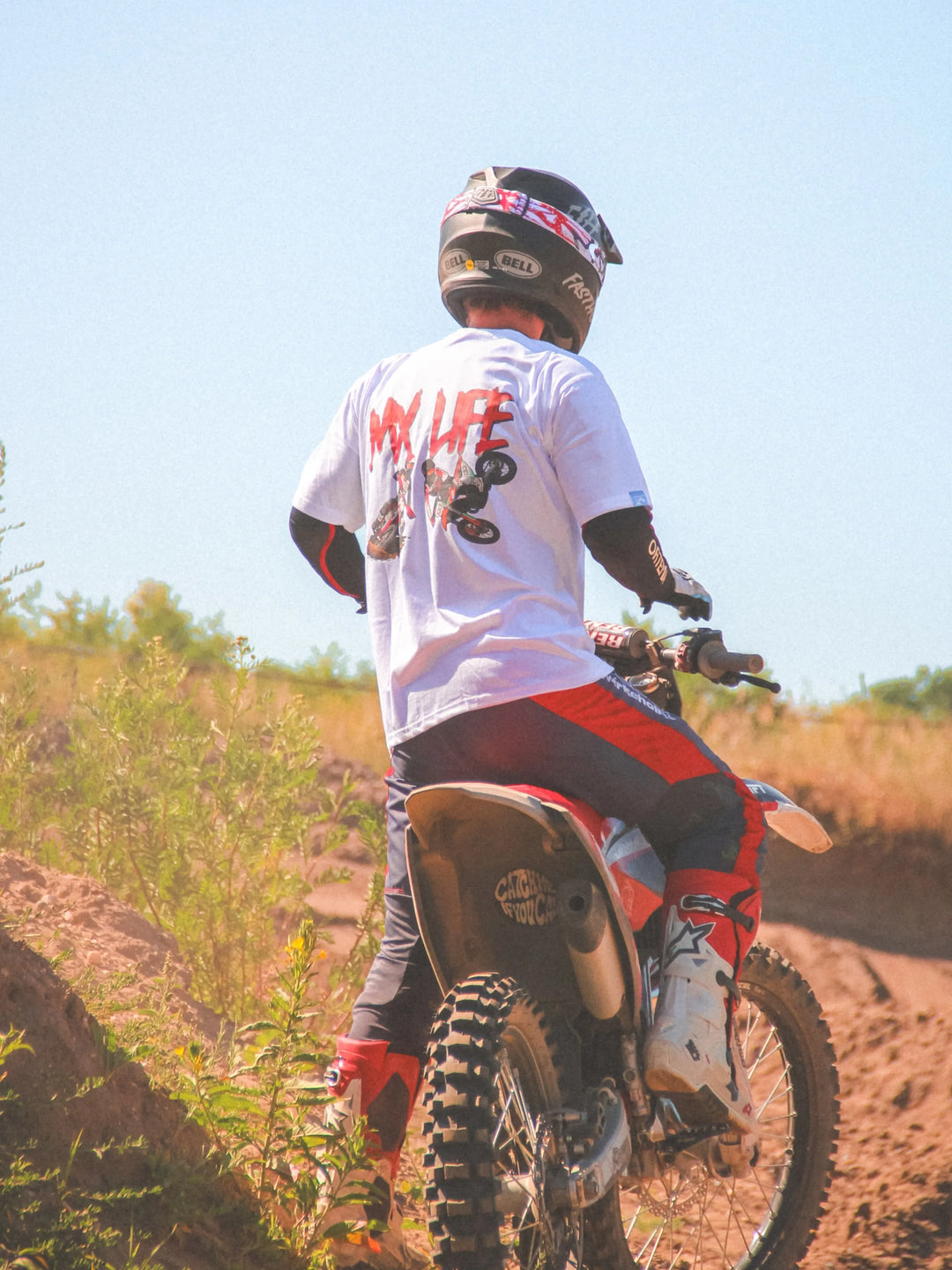 motocross Tshirt weiß