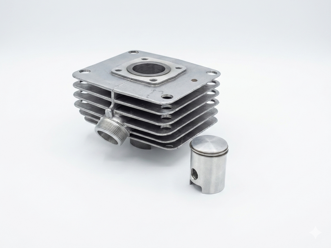 ownshift RS50 50ccm Tuningzylinder für Simson S51 mit M541-Motor – Frontansicht